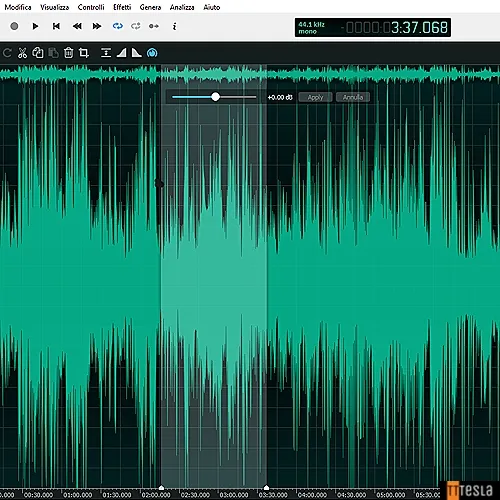 Editing traccia audio